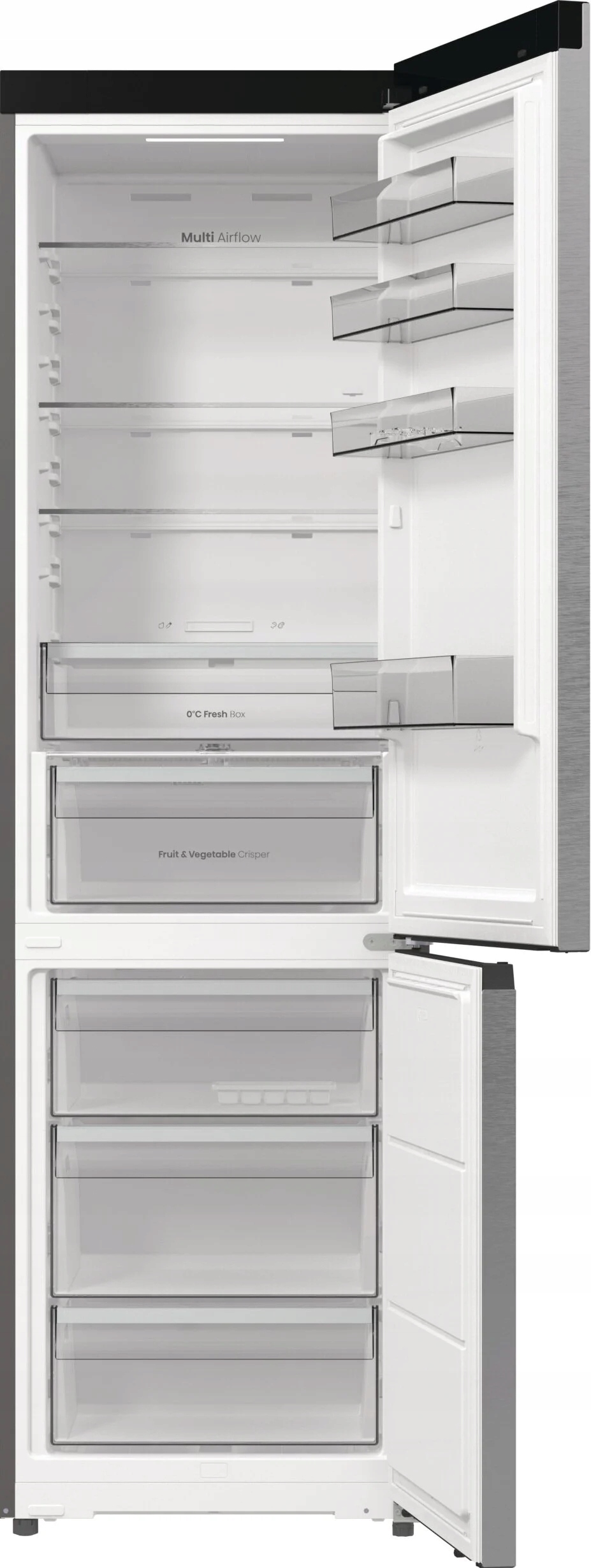 2X Lodówka Hisense RB3P410SACC Extraspace No Frost 203cm Szara