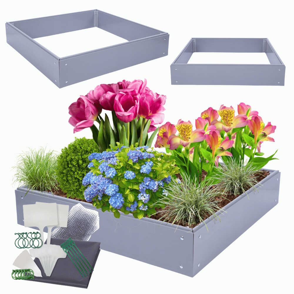 Vyvýšený plastový zeleninová zahrada, vyvýšený záhon Pvc 20x110x110