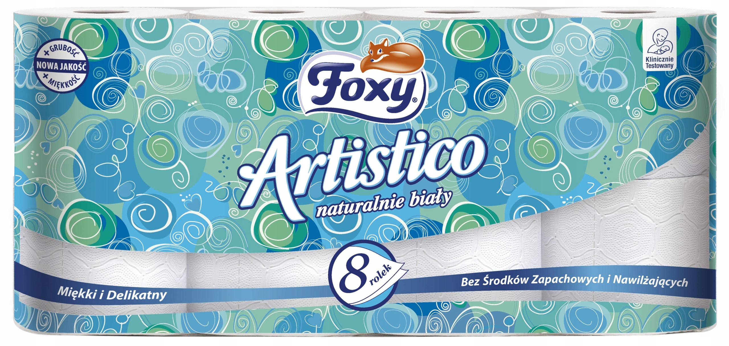 FOXY ARTISTICO ТУАЛЕТНАЯ БУМАГА 7x8 БЕЛЫЙ 56 РОЛИКОВ