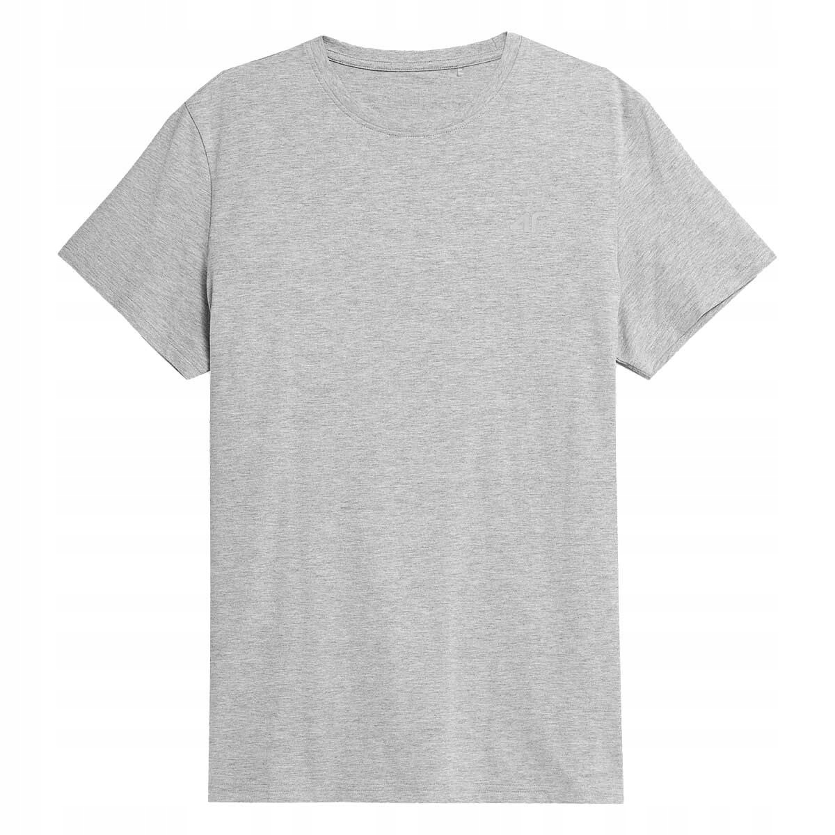 

Koszulka Męska 4F H4L22 TSM352 Jasny Szary Melanż