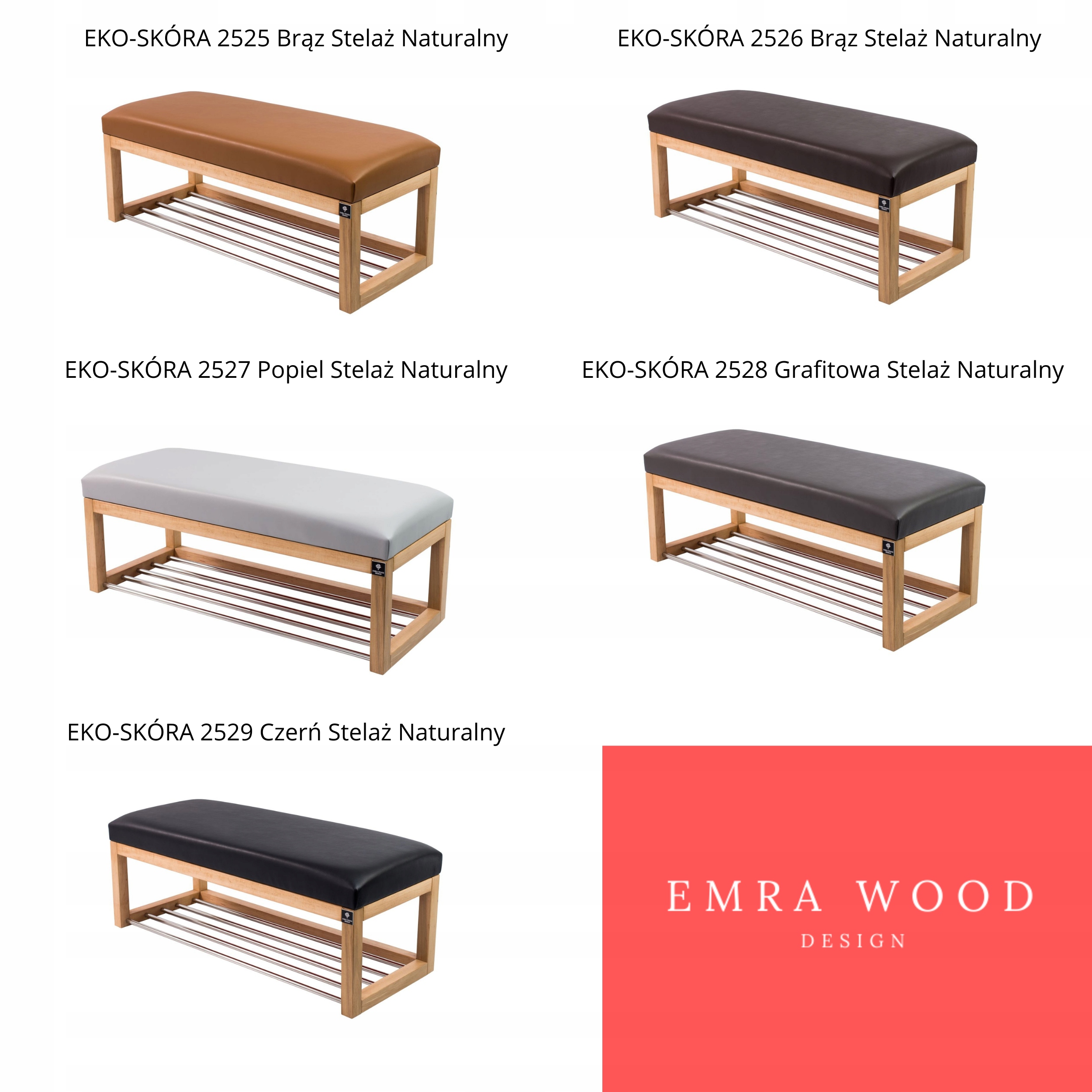 95 Producent Ławka Tapicerowana EMRA WOOD LPG-4 Szerokość mebla 95 cm