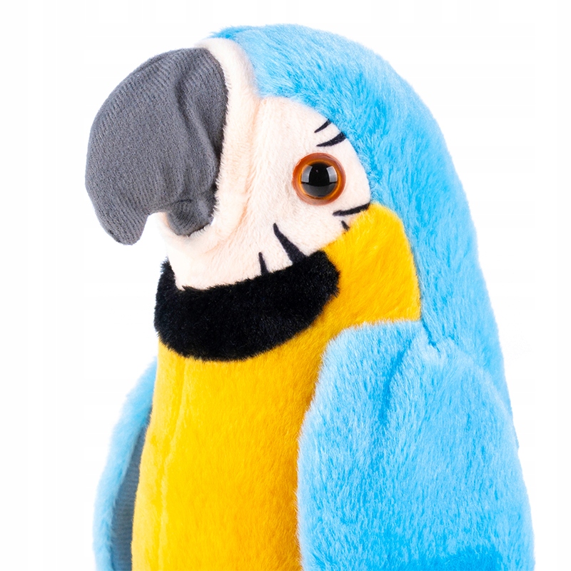 PAPUGA INTERAKTYWNA PLECIUGA GADAJĄCA POWTARZA MÓWI RUSZA SIĘ Płeć chłopcy dziewczynki unisex