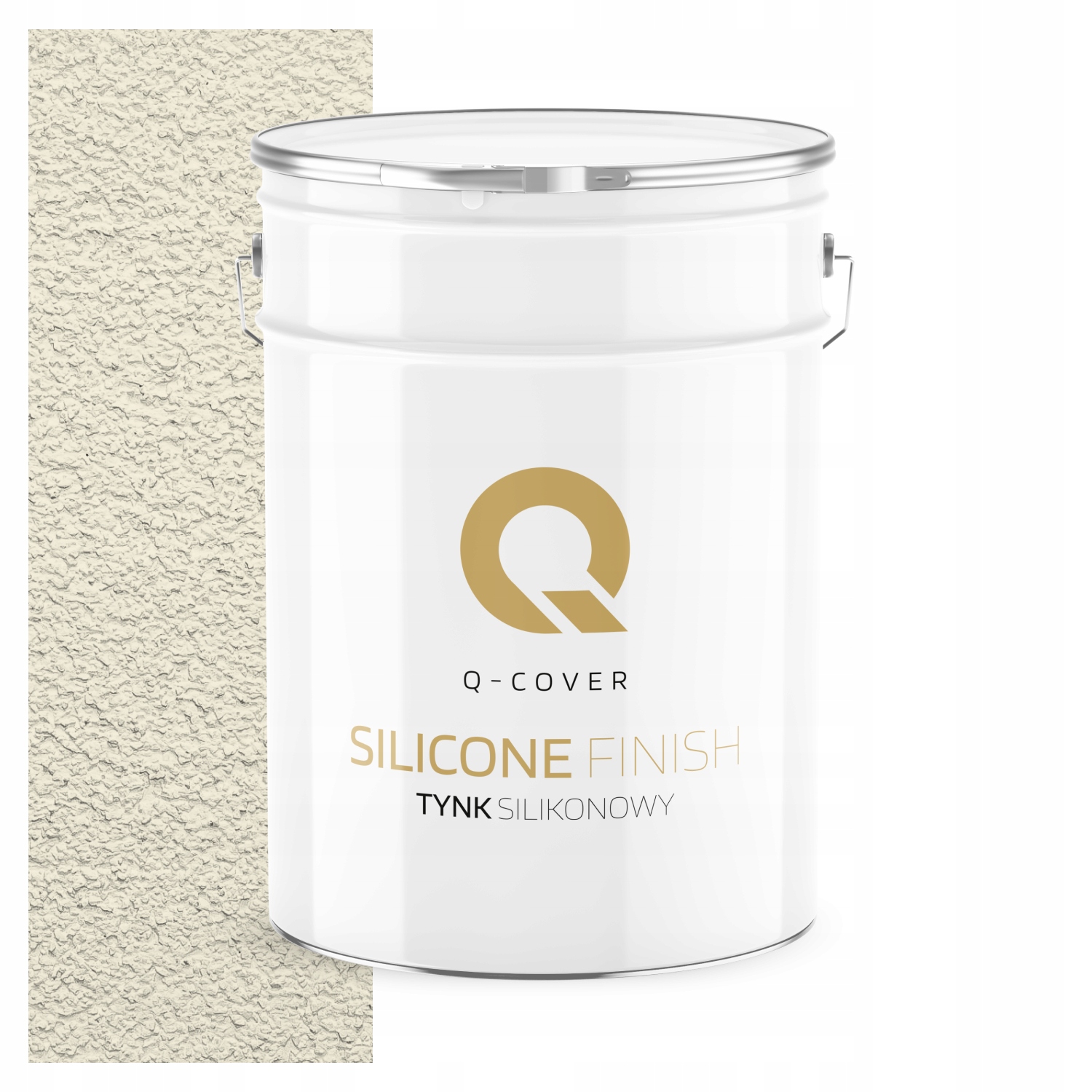 Silikonová Fasádní Omítka Bílá Zlomená V Béžové 15KG Granulace 1.0 mm F771