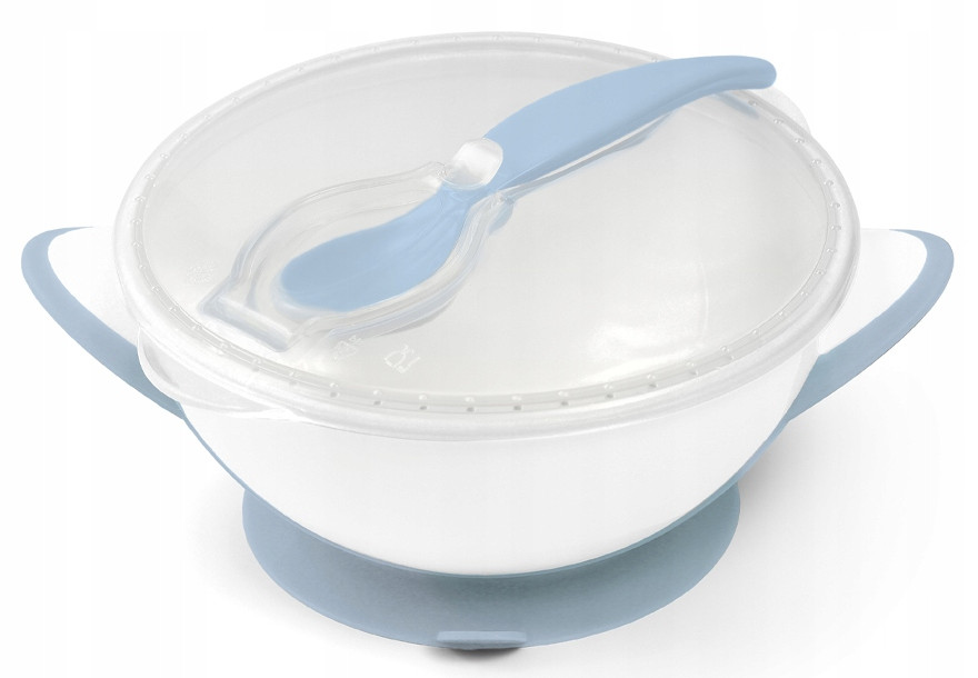 BabyOno MISECZKA Z PRZYSSAWKĄ I ŁYŻECZKĄ