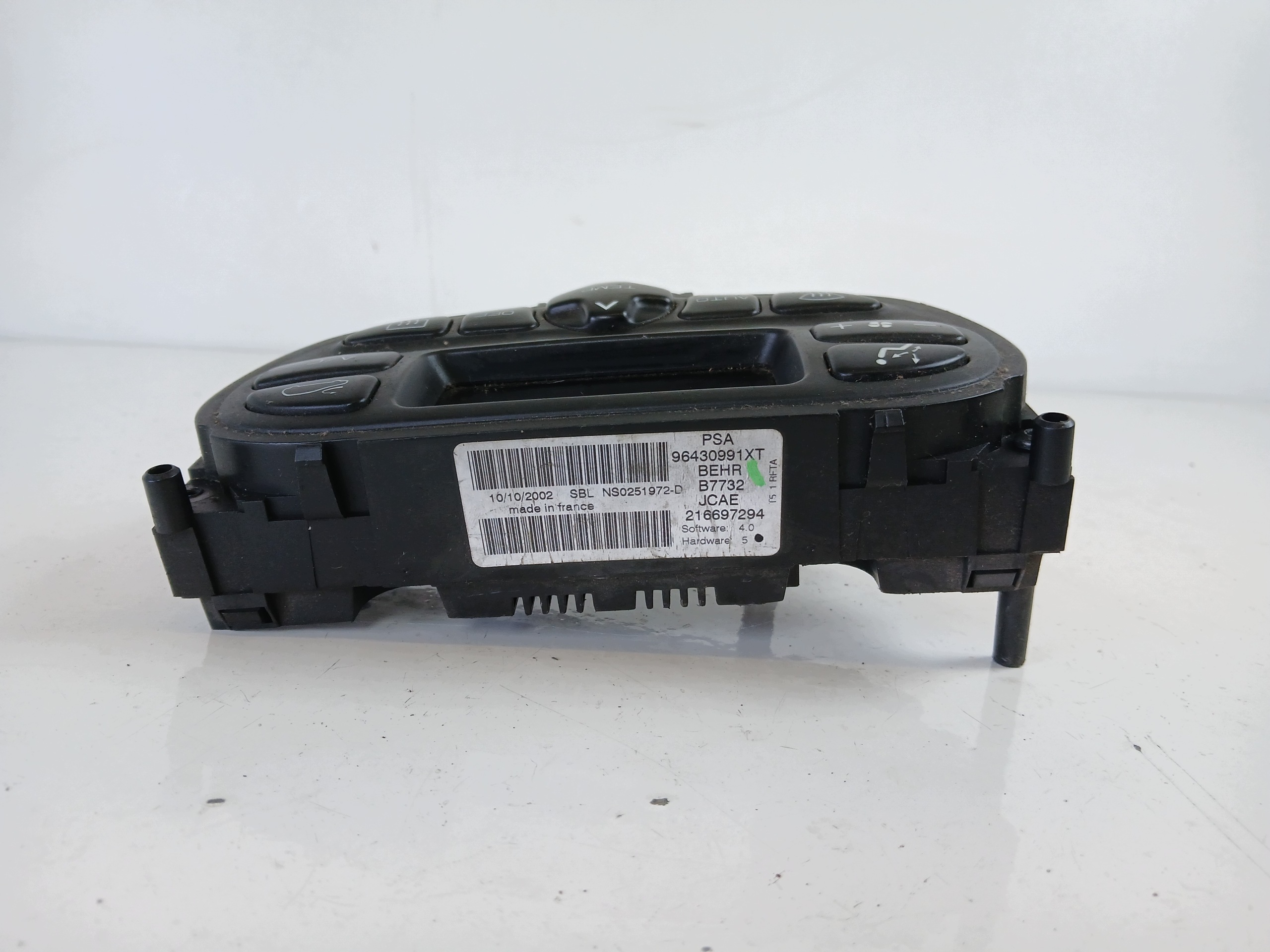 PEUGEOT 307 Unite commande clima 96430991XT