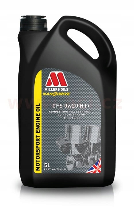 Millers Oils Cfs 0W20 Nt, plne syntetický, triesterová technológia (Nanodri