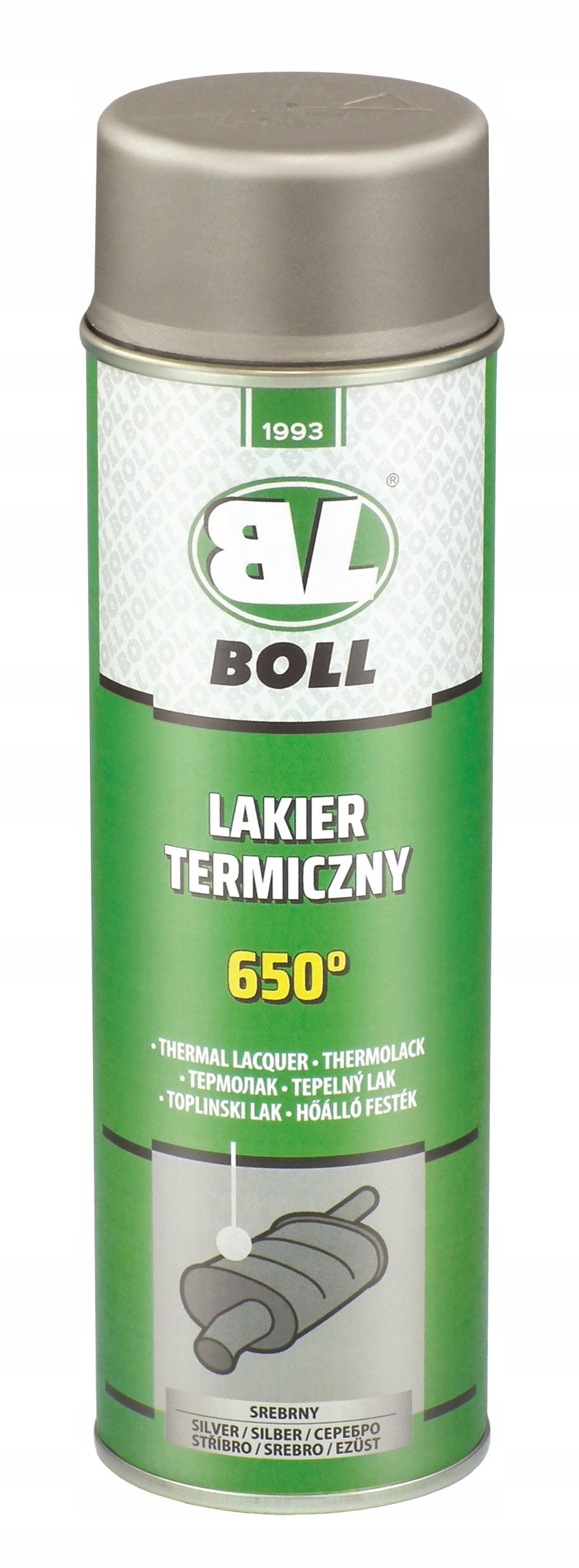 

Boll Lakier termiczny 650 C spray Srebrny 500 ml