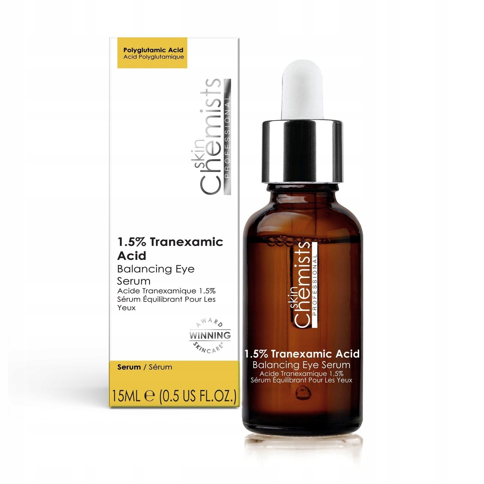 Skin Chemists 1.5% Tranexamic Acid sérum pod oči Kyselina tranexamová 15 ml