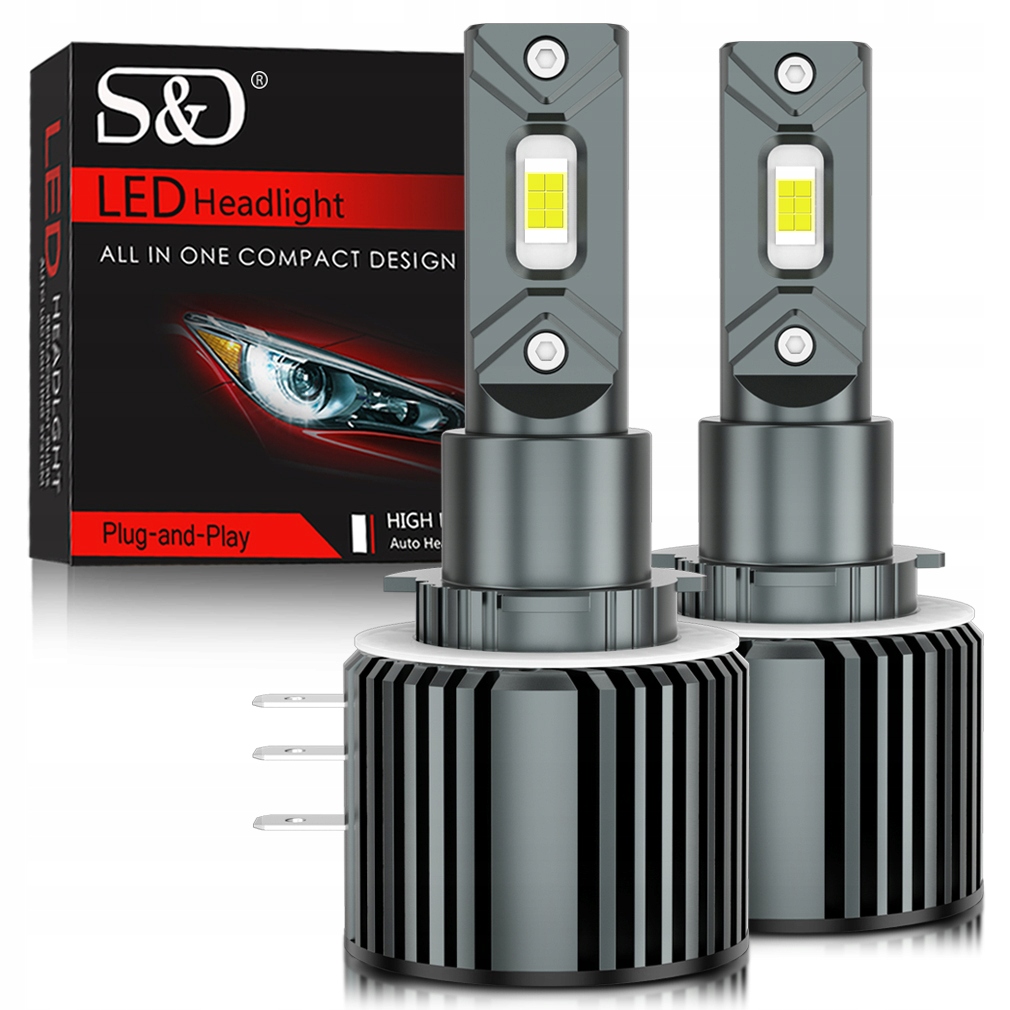 Led Žárovky S&d H15 20000LM 100W Silné Světlo Pro Denní Svícení Drl