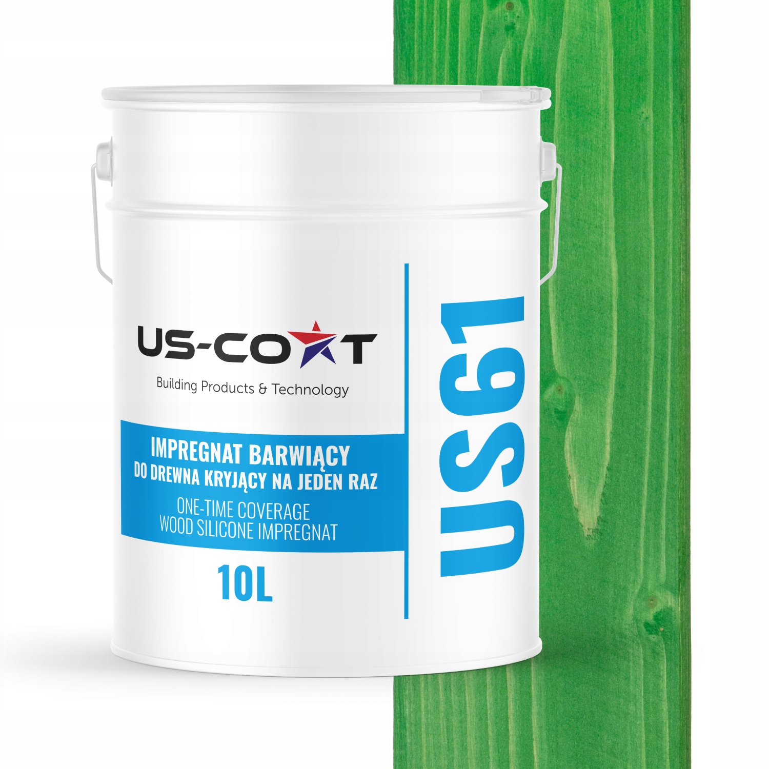 Barvící Impregnát Na Dřevo S Krycím Silikonem Naráz Mátově Zelený 10 L