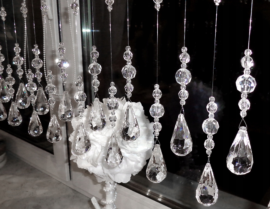 KRYSZTAŁKI makarony OGROMNA ŁEZKA 200cm w5 HIT Rodzaj zawieszki