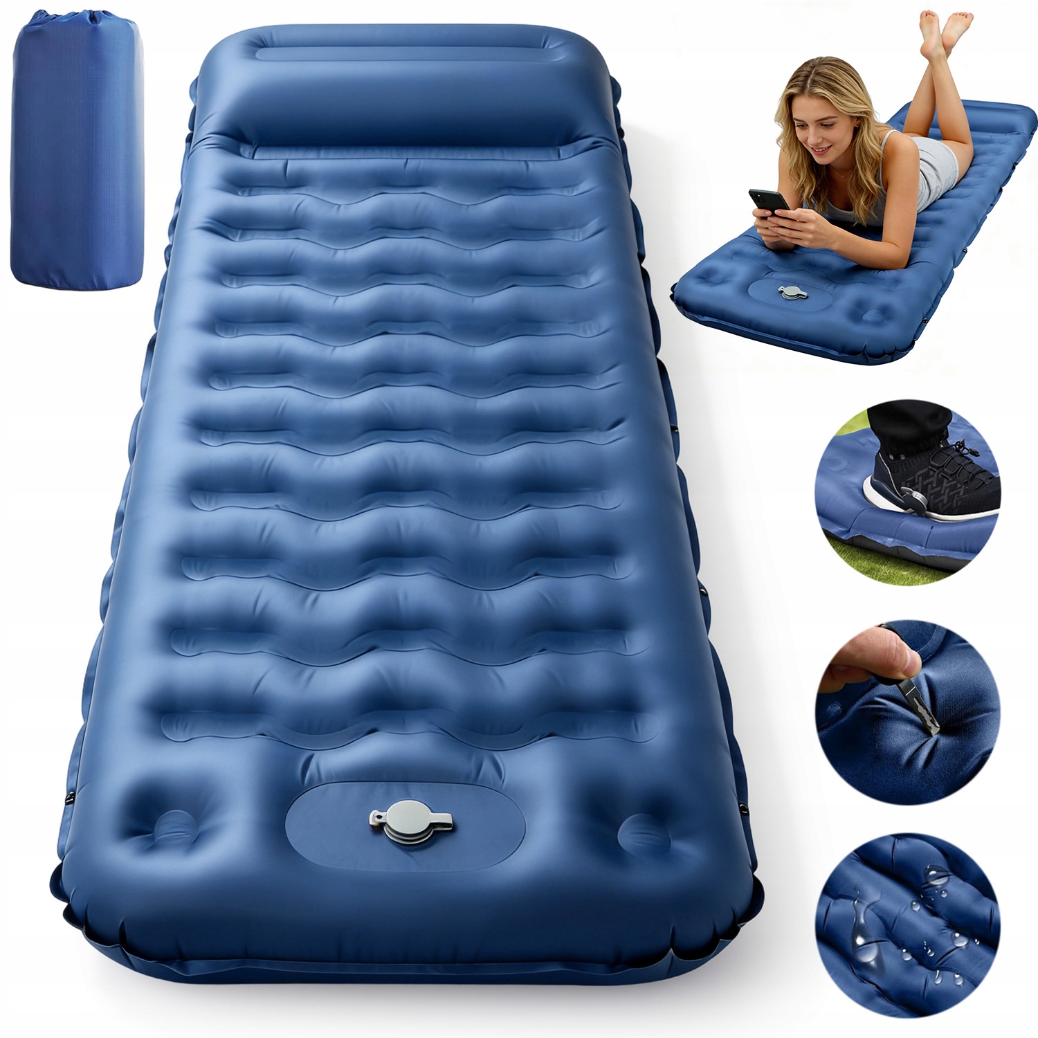 Karimatka Samonafukovací Matrace S Polštářem Odolná Proti Otěru