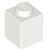 LEGO 3005 KLOCEK 1x1 biały NOWY (1g)