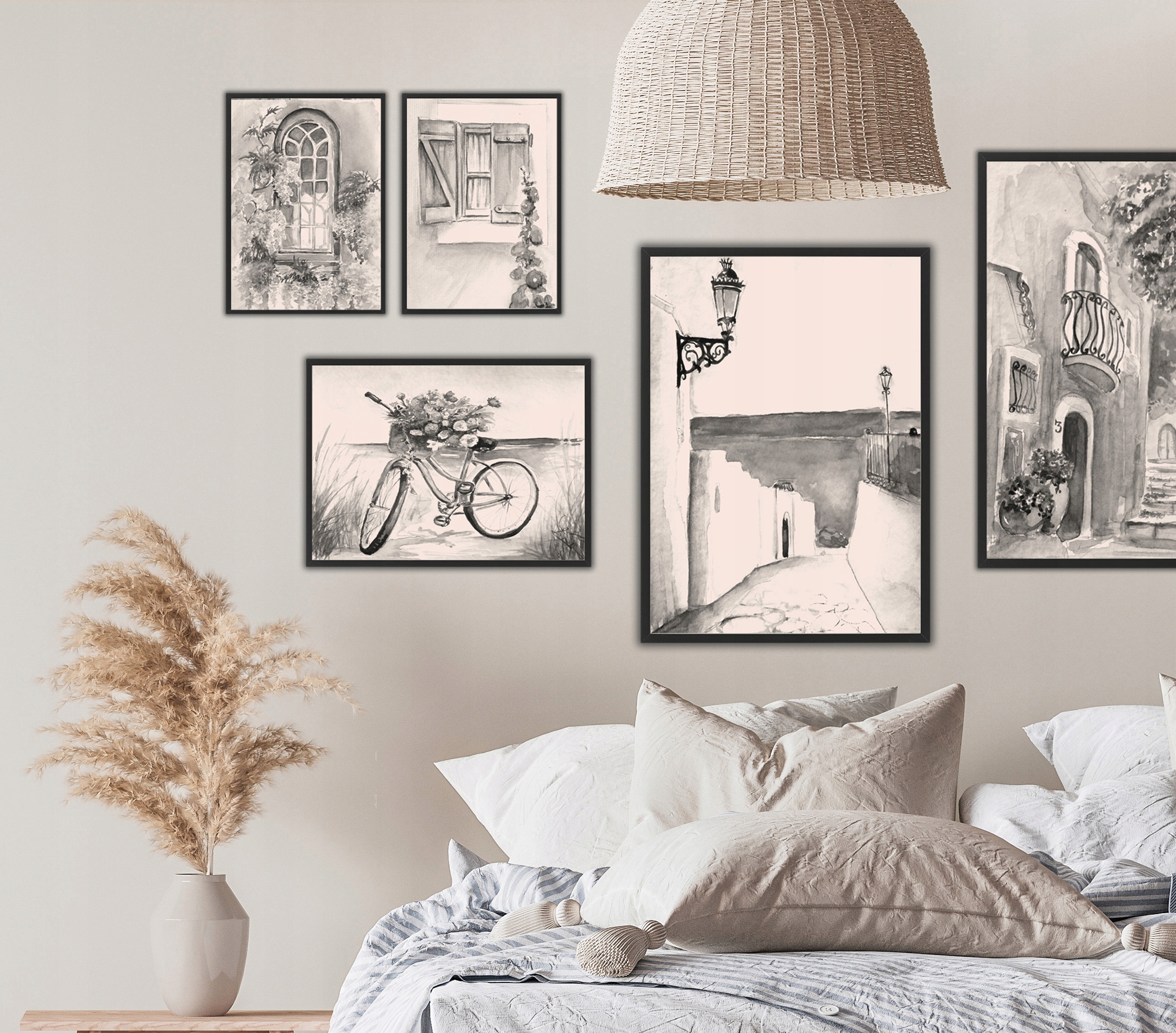 Nowoczesne plakaty Vintage Sephia bez ramek Marka inna