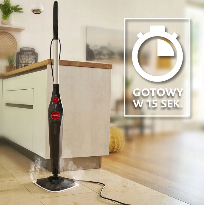 Vileda Mop Parowy Steam elektryczny PLUS POLECANY EAN (GTIN) 4023103229716