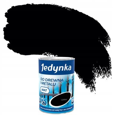 

Farba Do Drewna I Metalu Jedynka Czarny Mat 0,36L