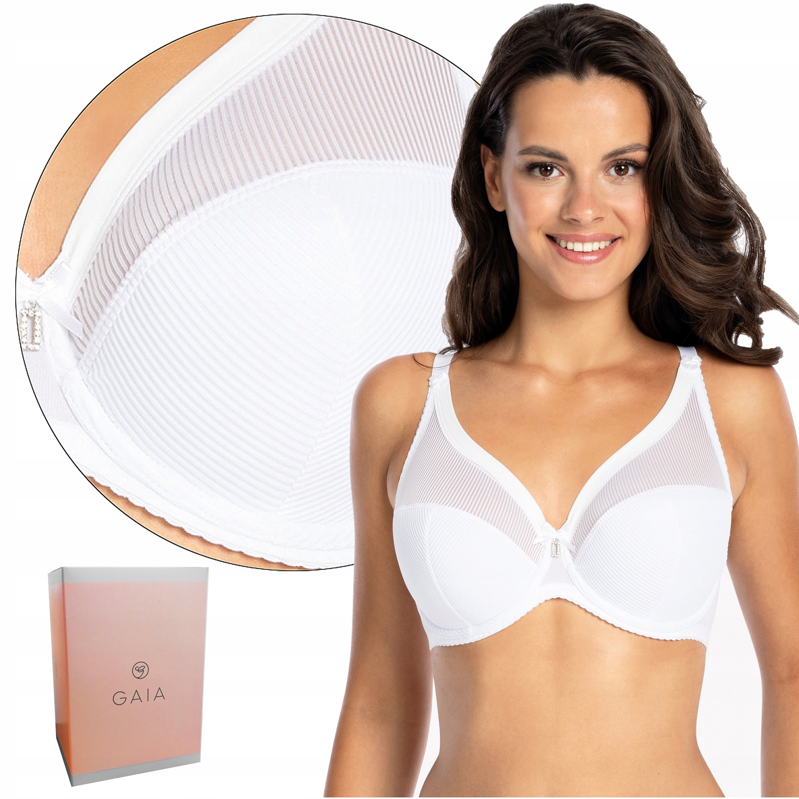 

Półusztywniany biustonosz Gaia 1058 Sonia, 85G