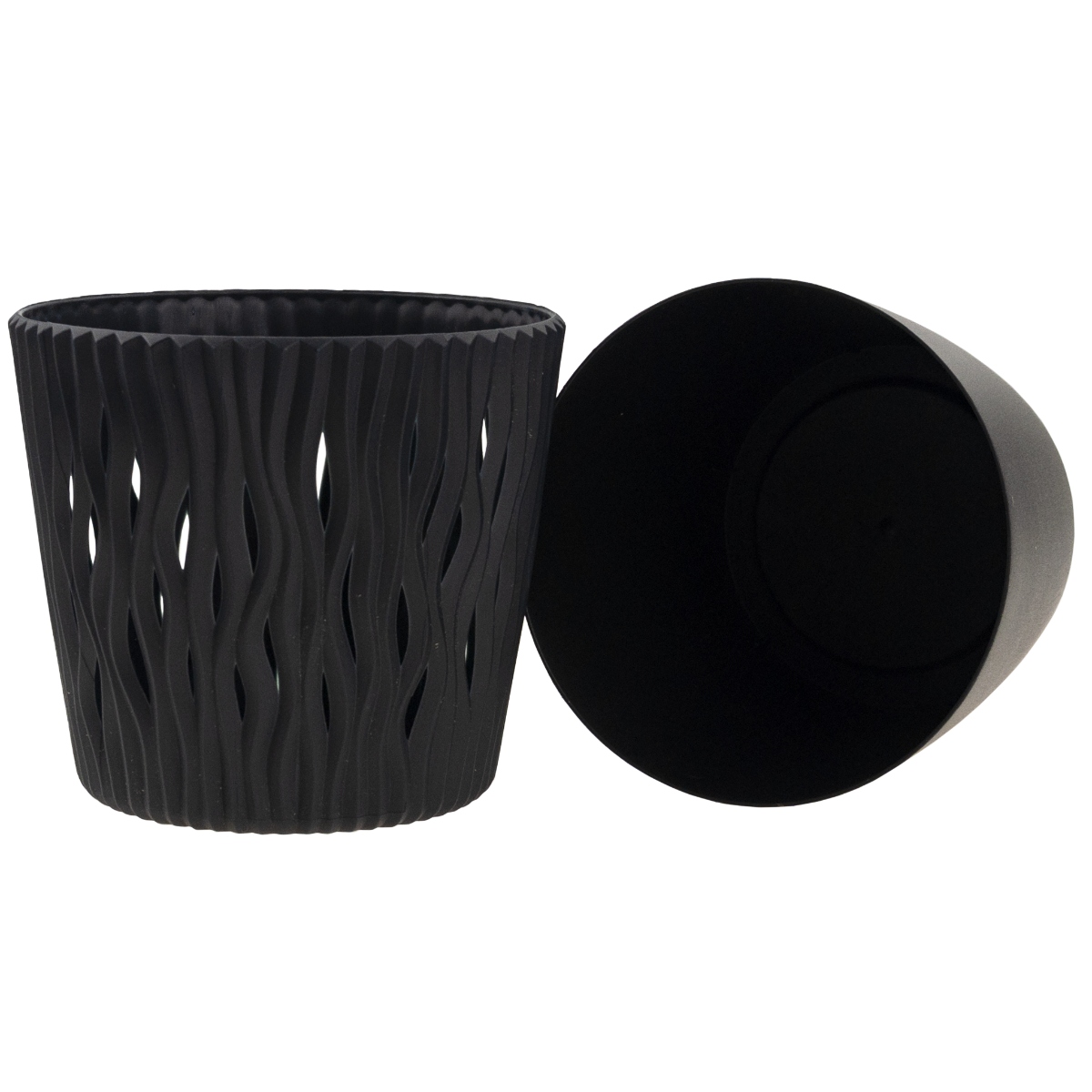 DONICZKA Z WKŁADEM OZDOBNA CZARNA NOWOCZESNA Stan opakowania oryginalne