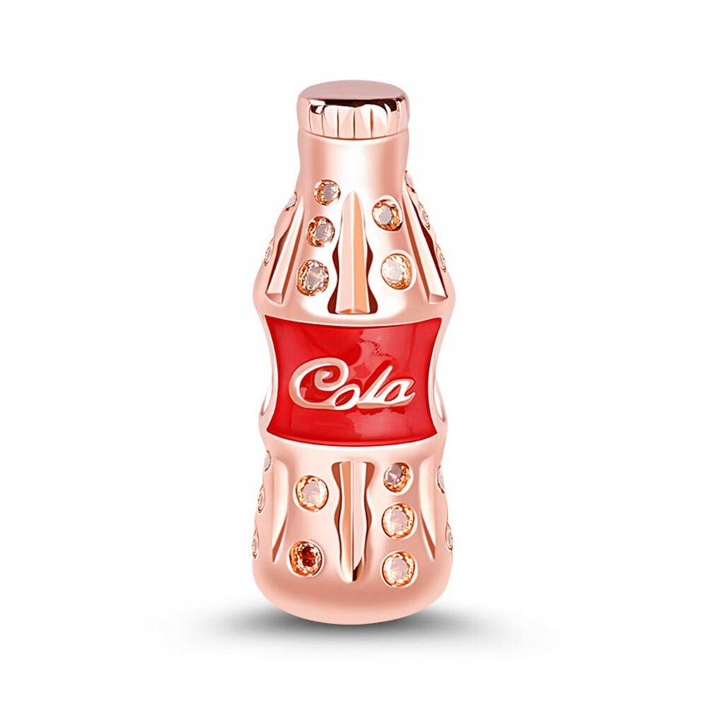 Přívěsek Coca Cola Kola Nápoj růžové zlato 925