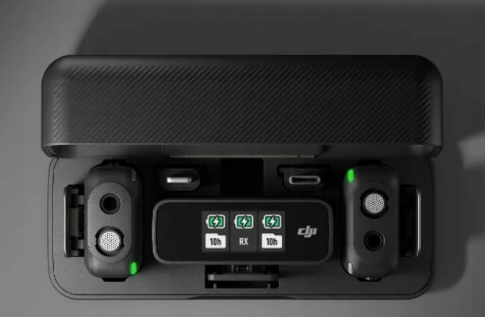 BEZPRZEWODOWY SYSTEM TRANSMISJI MIKROFON DJI AUDIO ADAPTER ETUI ŁADUJĄCE Rodzaj pojemnościowy
