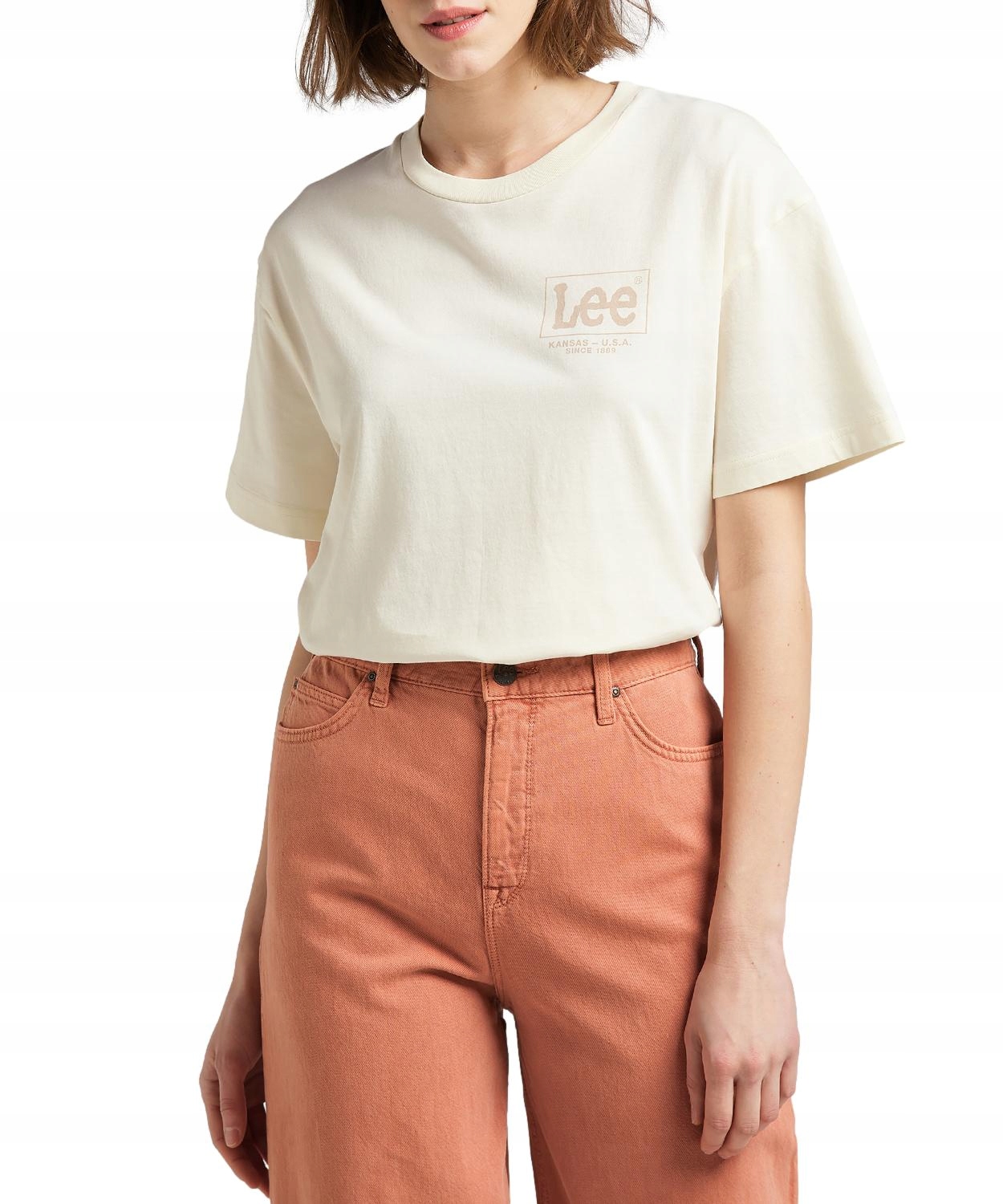 

Koszulka Lee Crew Neck Tee L44BUYNQ Ecru Xs