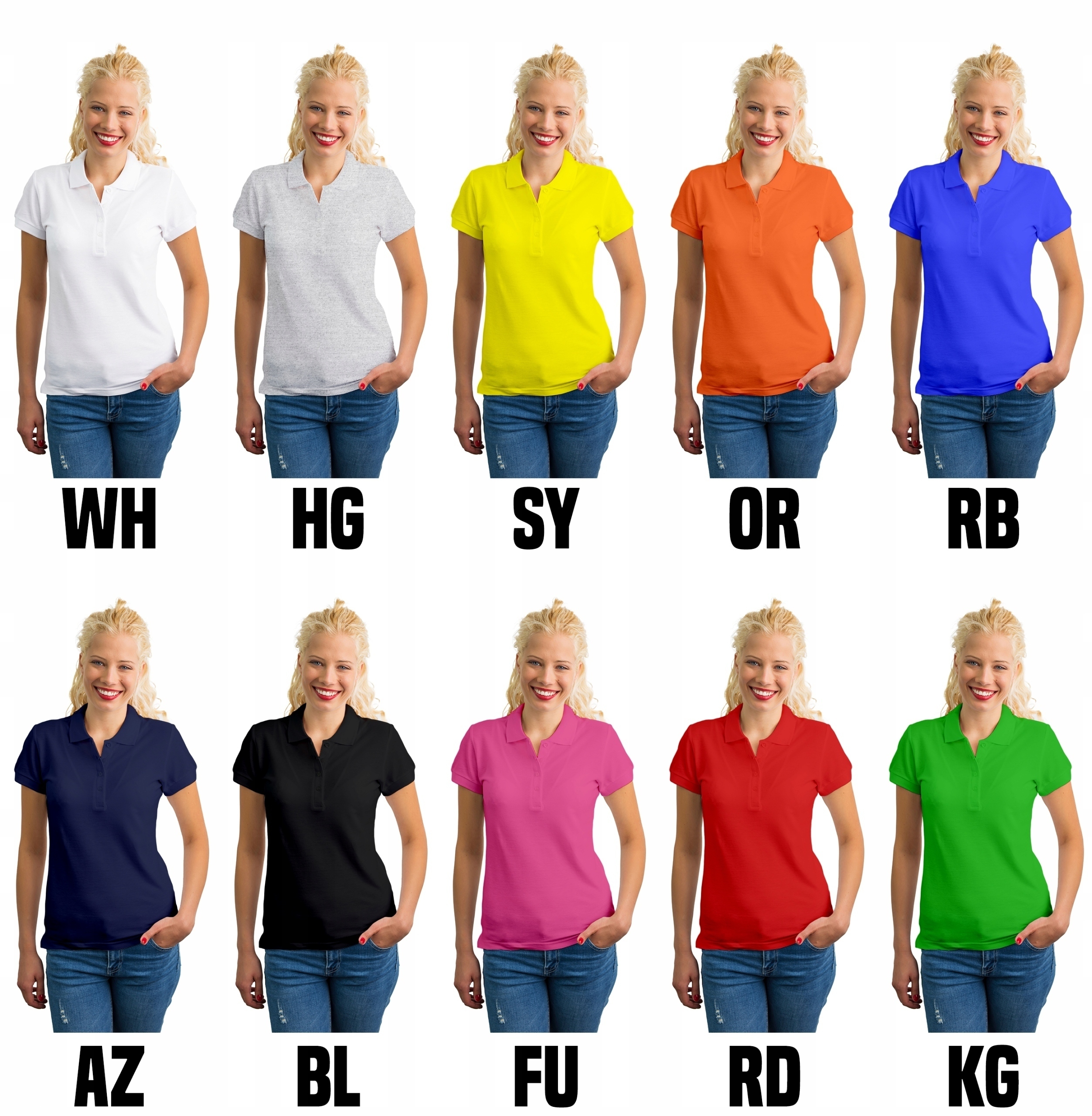 Polo PIELĘGNIARKA ESKULAP HAFT różowa M Wzór dominujący print (nadruk)