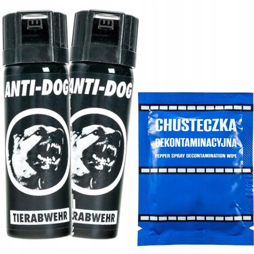 2x Gaz pieprzowy Anti-dog chmura 63ml (1415) Tw 500 chusteczka