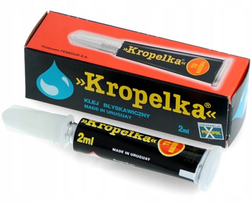 Klej Błyskawiczny Uniwersalny Kropelka Grawancja Poxipol 2 ml szybkoschnący