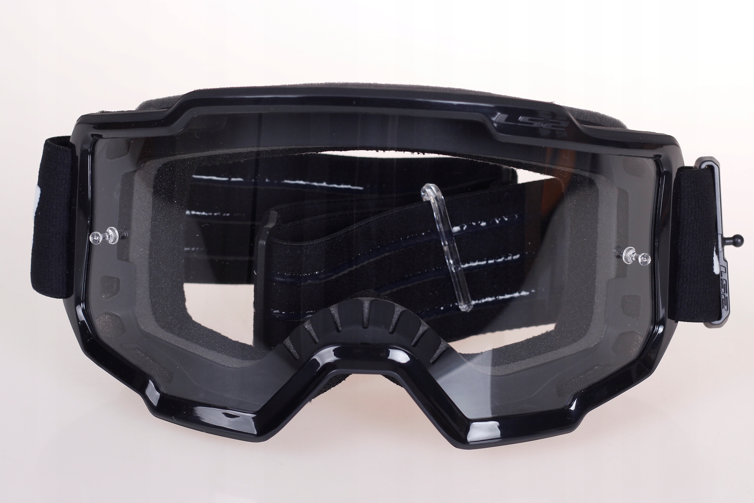 GOGLE CROSS ENDURO LS2 CHARGER CZARNE CLEAR VISOR Kolor oprawy czarny