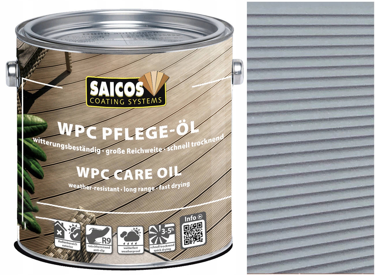 Saicos Olej na terasy Wpc Sivý 0223 2,5L