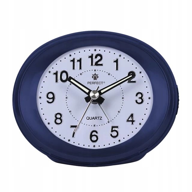 Budzik kwarcowy PERFECT 09101 ZEGAR ALARM DRZEMKA płynący mechanizm