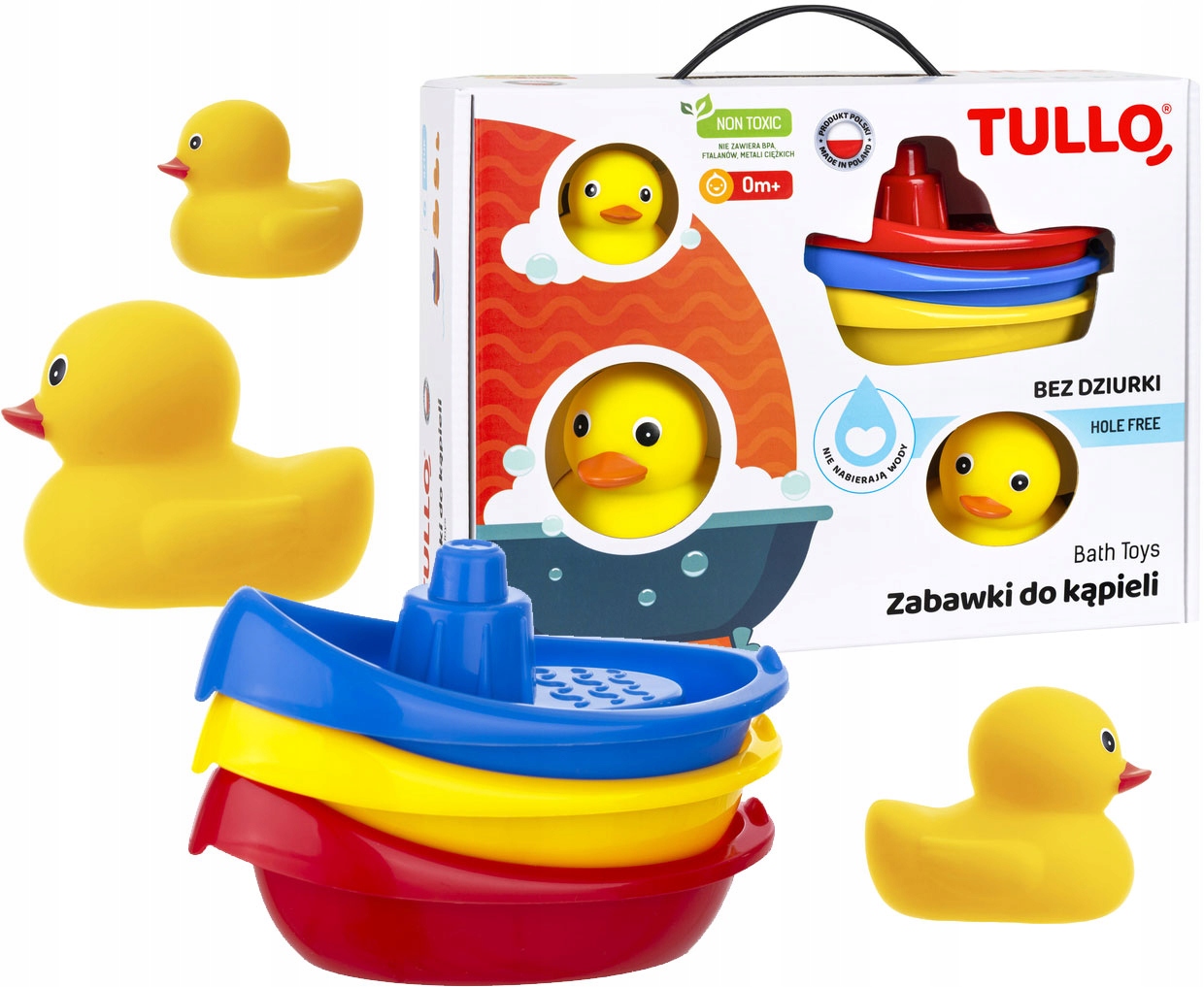 

Tullo Zabawki do kąpieli Bez Dziurki łódki kaczki