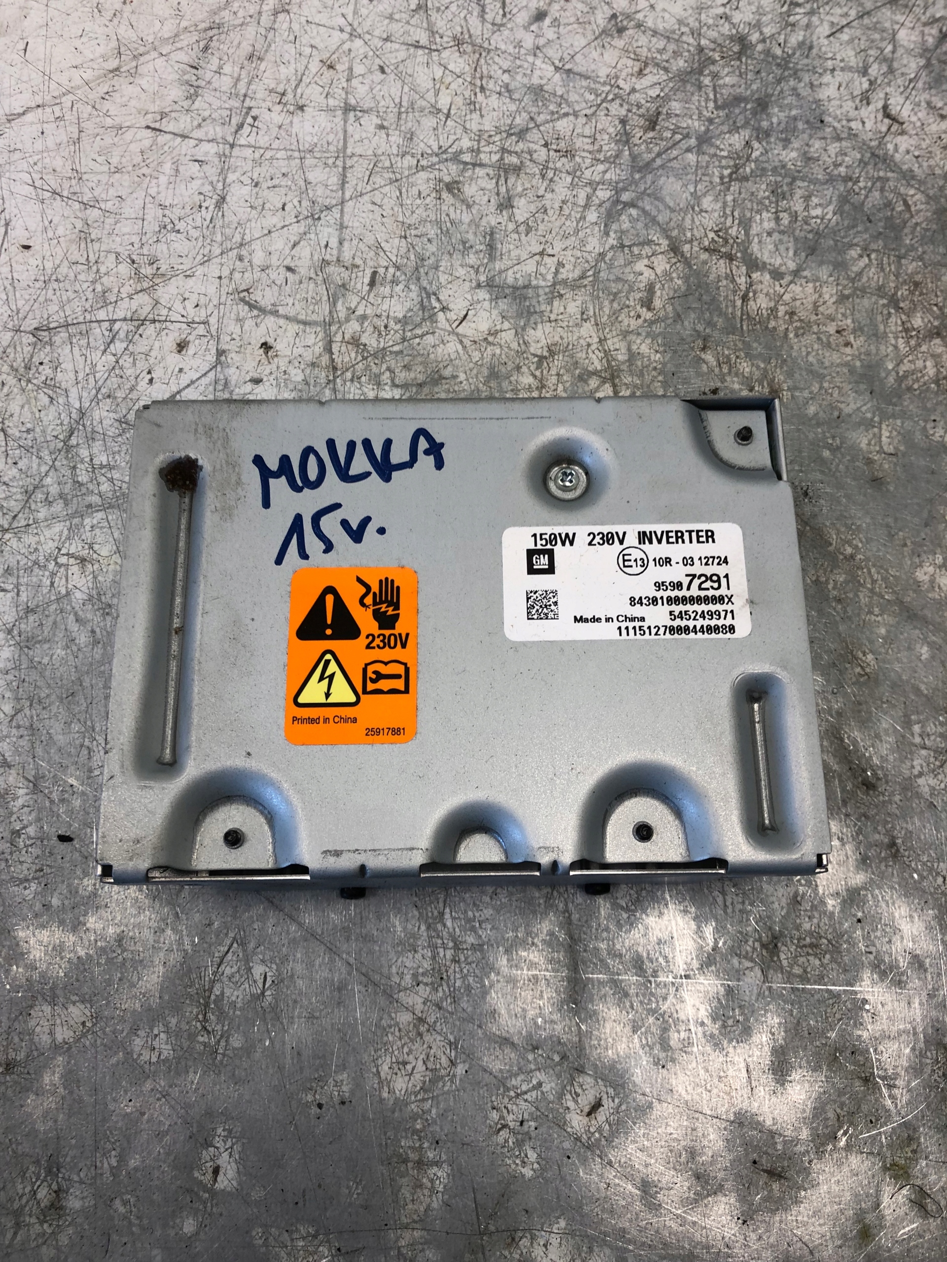 control unit OPEL MOKKA 13594408