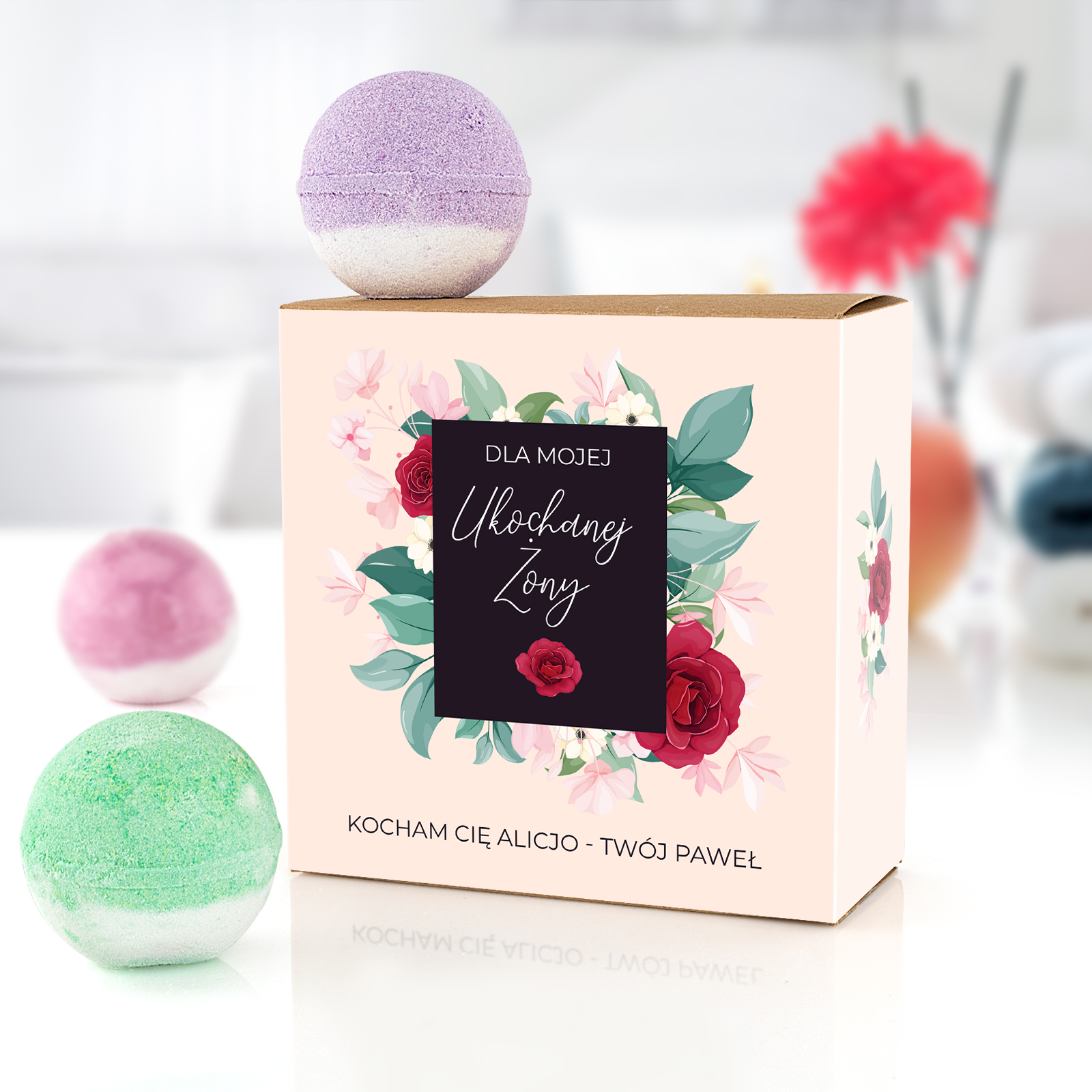 KULE MUSUJĄCE DO KĄPIELI ZESTAW PREZENT DLA ŻONY Marka inna marka