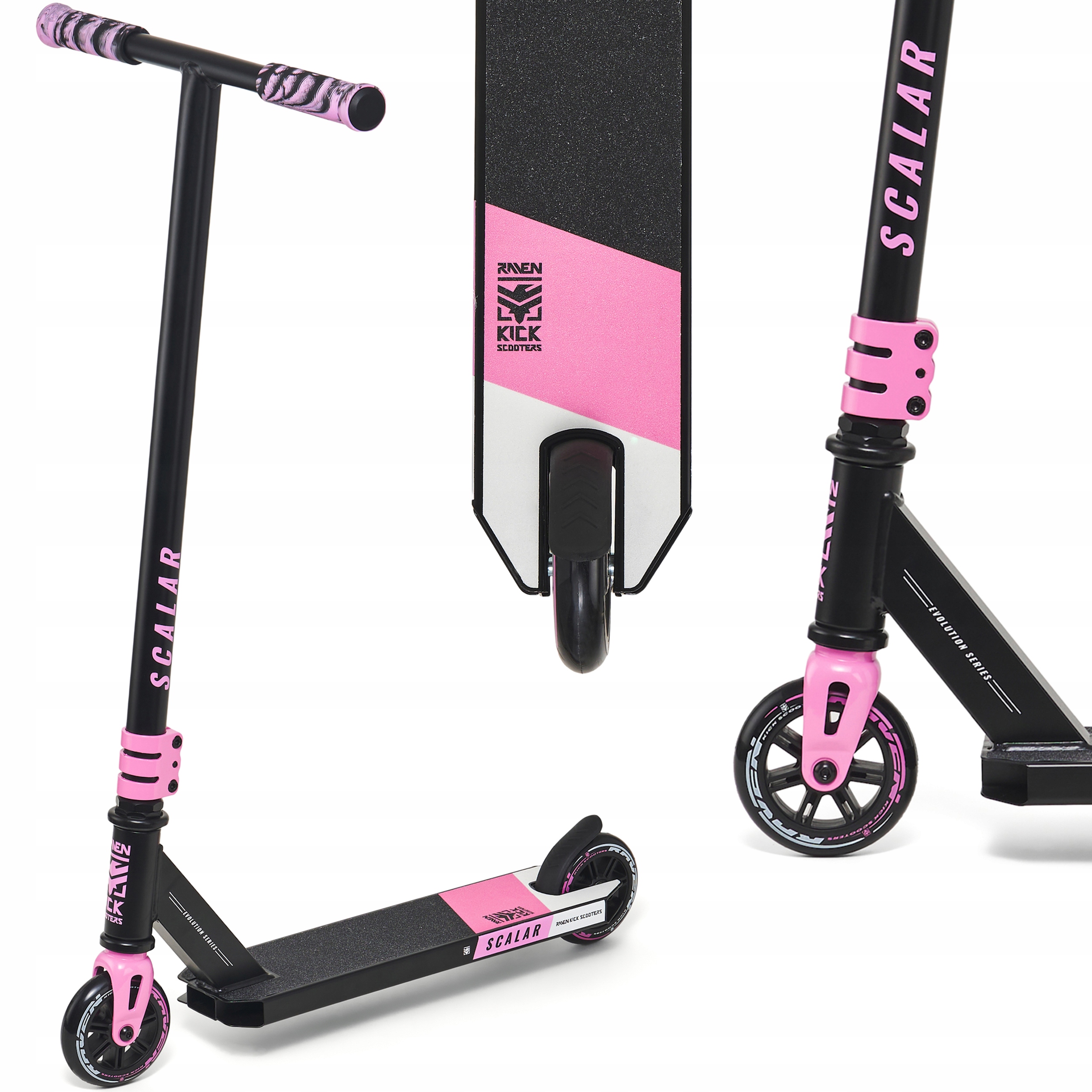 Hulajnoga Wyczynowa Stunt Raven Evolution Scalar Pink 100mm