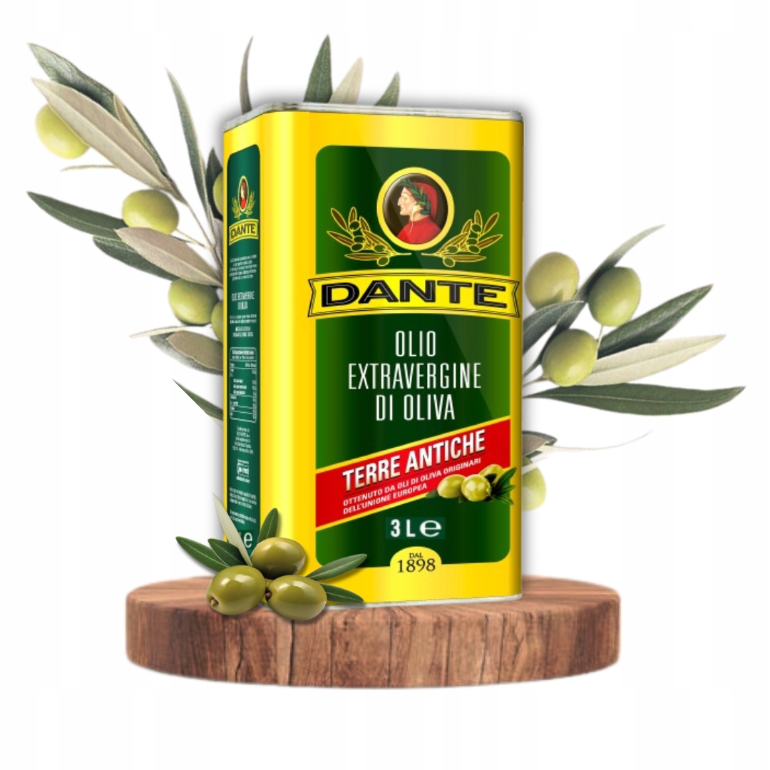 Italský Extra Panenský Olej Dante 3LT – Svěží, Vynikající, Originální