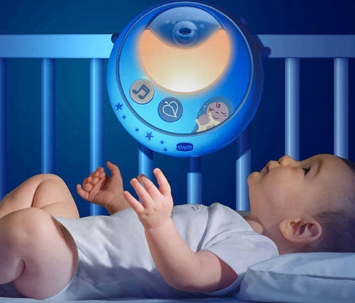 Карусель для детской кроватки синий пульт дистанционного управления возраст ребенка 0 +
