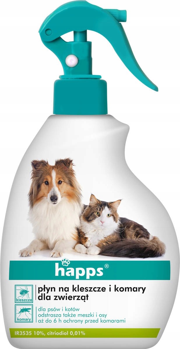 

Happs Płyn na kleszcze i komary dla zwierząt 200ml