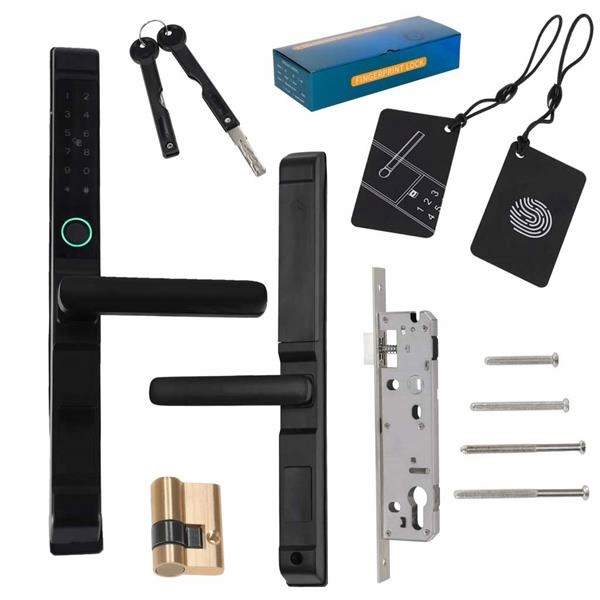 Elektronický kódový zámek na dveře s kódem otisku prstu a kartou