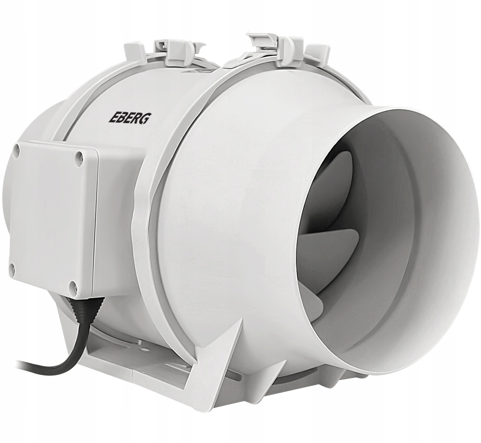 Wentylator kanałowy wyciągowy Eberg Emax 160 cichy 530 m3h 2-biegi