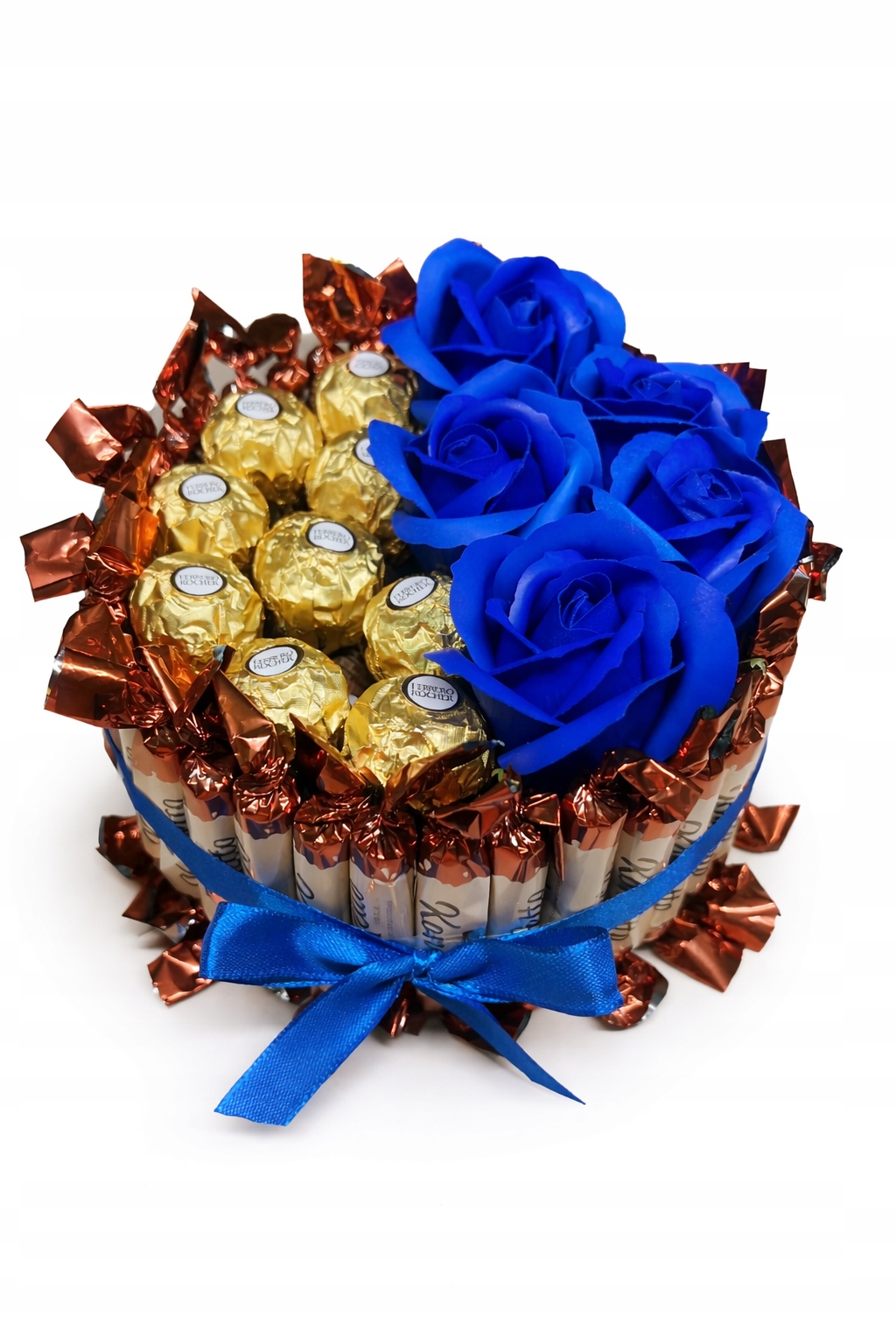 Jedlý kytice dort ze sladkostí dárek