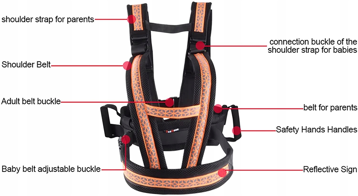 PAS BEZPIECZEŃSTWA SZELKI DZIECKA MOTOR MOTOCYKL Waga produktu z opakowaniem jednostkowym 1 kg