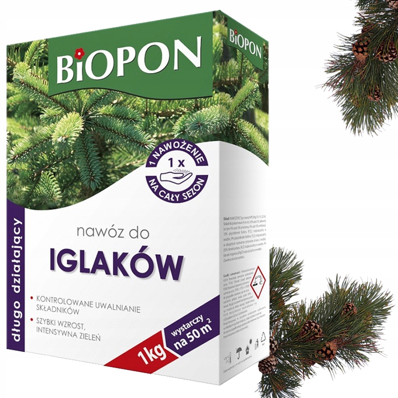 

Biopon nawóz długo działający do iglaków 1kg