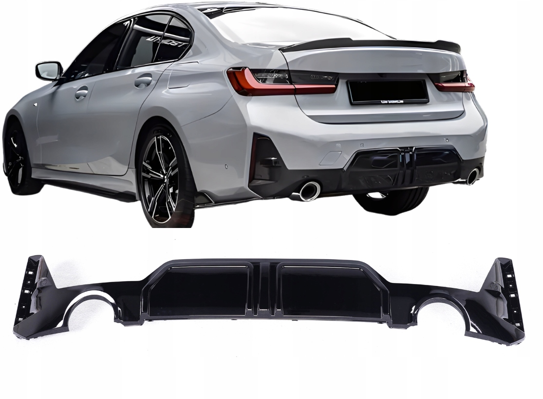 Difuzér Zadního Nárazníku pro Bmw G20 G21 M Sport LCI Polift M Performance