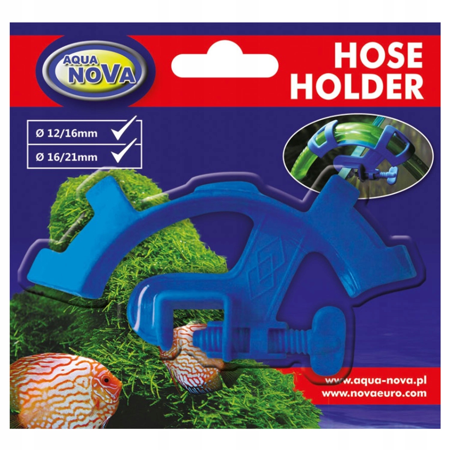 

Aqua Nova Uchwyt węża 12/16 lub 16/21mm do 10mm