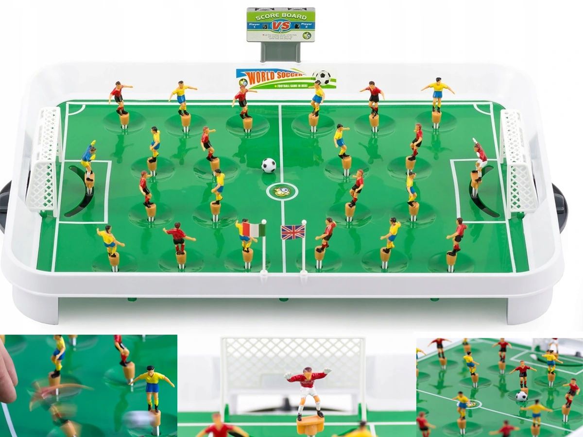 PIŁKARZYKI SPRĘŻYNOWE 22PIŁKARZY BOISKO PIŁKA GRA SPORTOWA DZIECI PREZENT