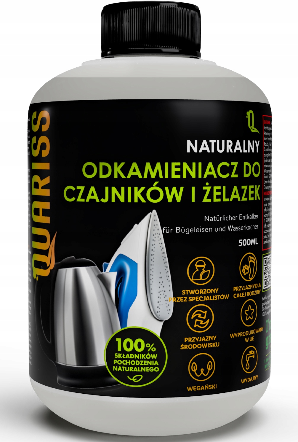 

Quariss Naturalny odkamieniacz do czajnika/żelazka
