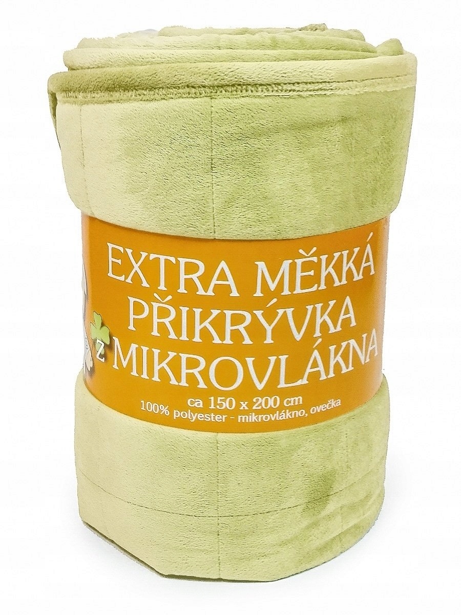 Deka z mikrovlákna Ovečka Sleep well prošev jednobarevná pistáciová,…