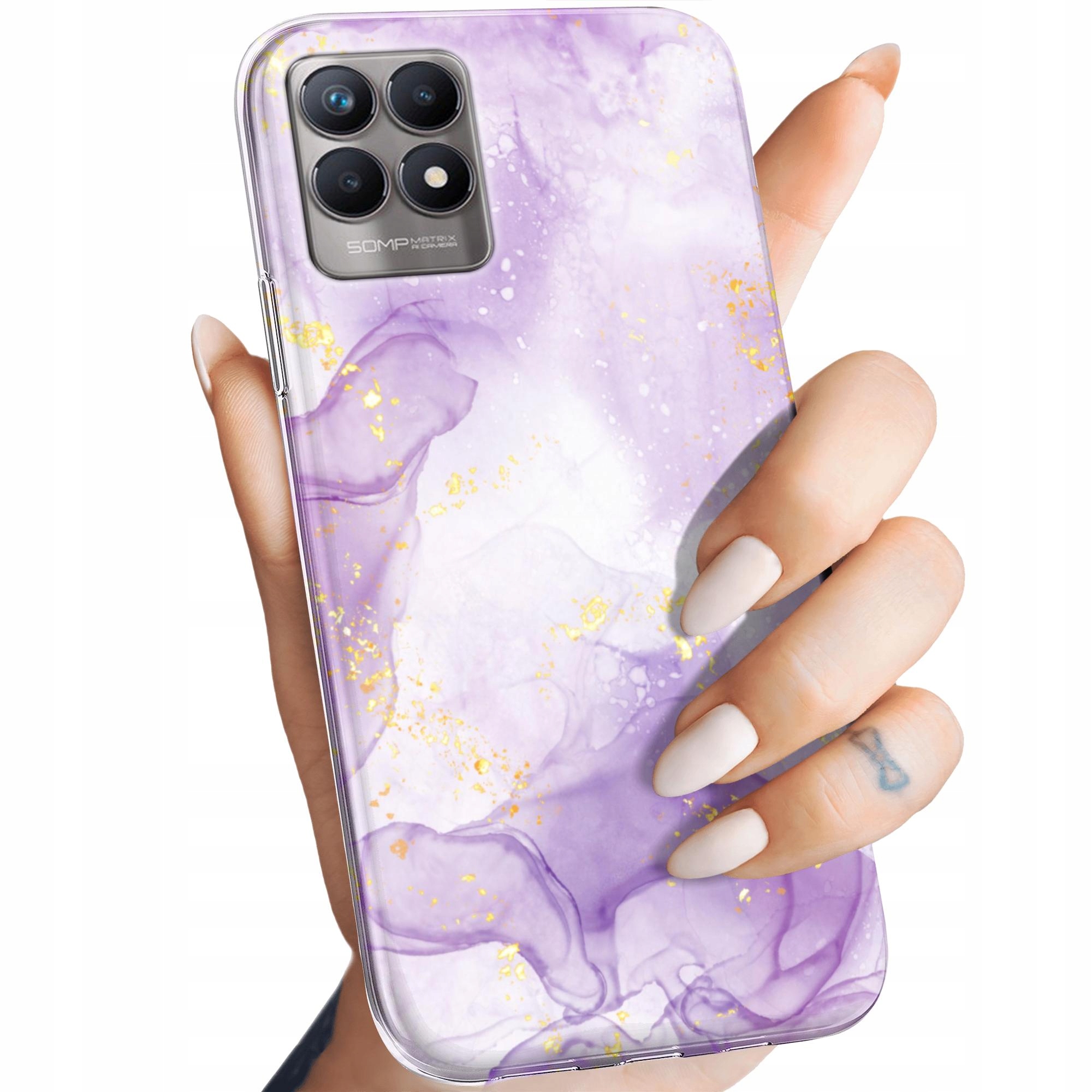

Etui do Realme 8I fioletowe Obudowa Case