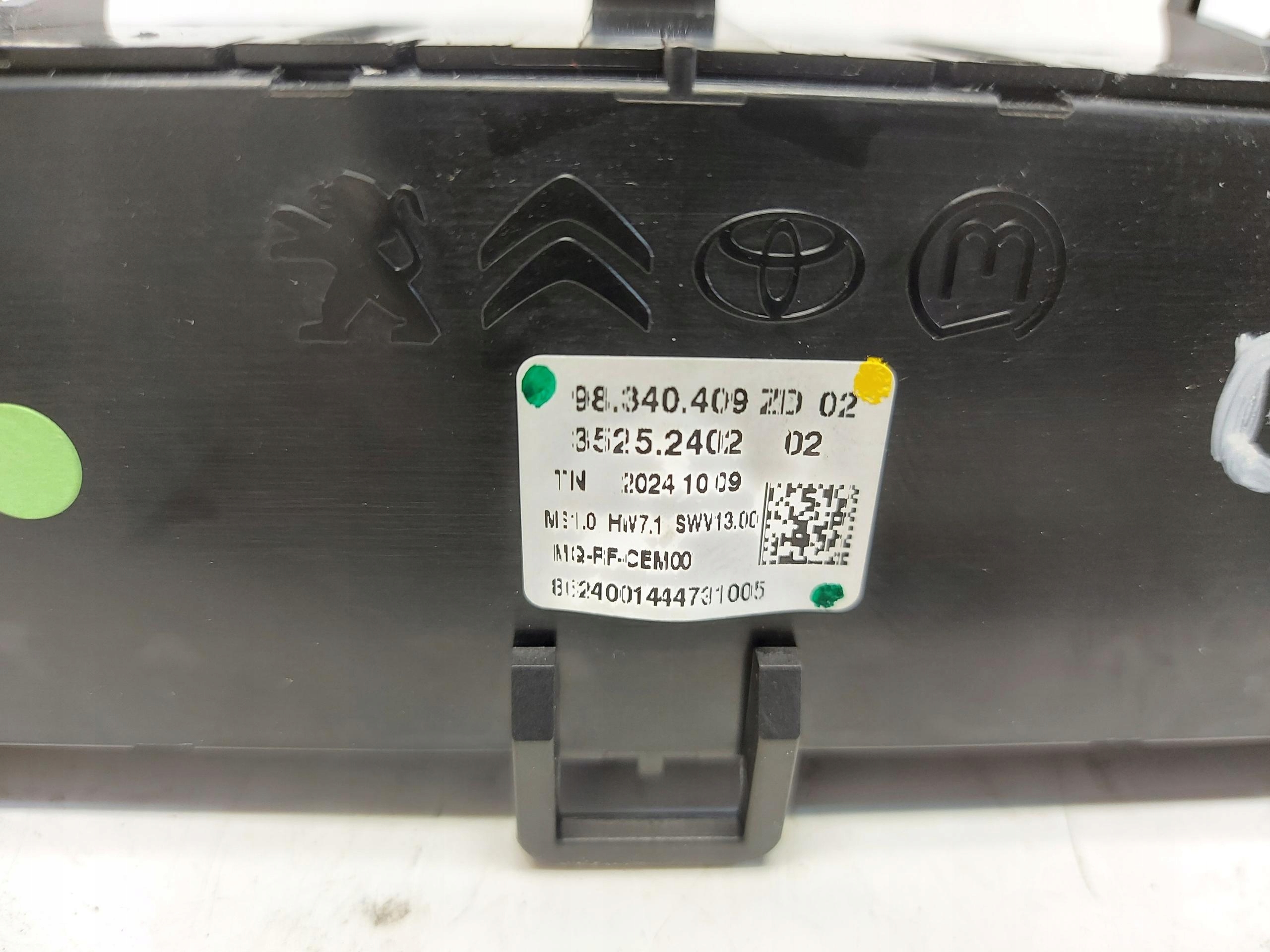 Citroen E-Berlingo IV Panel klími klimatizaci 98340409ZD